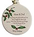 Mom and Dad Unconditional Love Christmas Ornament Thank You Parents Rhinestone