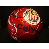 Chivas of Guadalajara Red and Blue Metallic Soccer Ball
