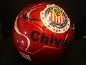 Chivas of Guadalajara Red and Blue Metallic Soccer Ball