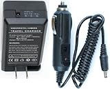 NP-BK1 Car & Wall Charger Combo for mju Tough 6020, Tough 8010, 5010, 9010, 1010, 1020, 1030 SW, Tough 6000 SP series, SP-800 UZ, Stylus Tough 6020, 8010, 6000, 6010, 8000