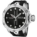 Invicta Men's 0804 Reserve Collection GMT Black Polyurethane Watch