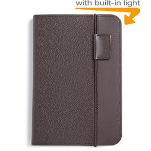 Kindle Lighted Leather Cover, Chocolate Brown (Fits Kindle Keyboard)