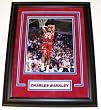 Charles Barkley Autographed Philadelphia 76ers 8x10 Action Photo ~ Custom Framed
