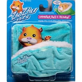 Zhu Zhu Pet Hamster Bed & Blanket - Teal