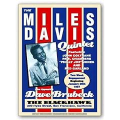 Miles Davis Quintet von Reproduction Vintage Poster Kunstdruck