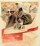 1906 Louis Remy Sabattier Motoring Costume Car Bulldog - Original Print