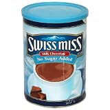 Swiss Miss Hot Cocoa Mix, No Sugar Added, 13.8-Ounce Canisters (Pack of 6)