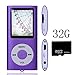 Tomameri Purple Portable MP4 Player MP3 Player Video Player with Photo Viewer , E-Book Reader , Voice Recorder with 32 GB Micro SD Card