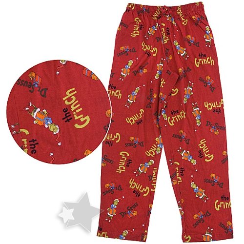 The Grinch Red Christmas Pajama Pants for Men
