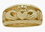 Traditional 10 Karat Yellow Gold Claddagh Knot Ring