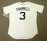 ALAN TRAMMELL Detroit Tigers Majestic Athletic AUTHENTIC Home Baseball Jersey, 44/LARGE