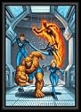 Posters: Fantastic Four 3D-Posters (framed) - 3D Poster Framed (28 x 20 inches)