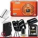 Olympus VG-160 Digital Camera (Orange) 16GB Package 2