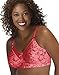 JUST MY SIZE womens Satin Stretch Wirefree Mj1960 bras, Black, 50DD US