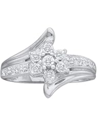 0.10CTW DIAMOND CLUSTER RING