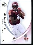 2010 SP Authentic #63 Michael Vick - Hokies (Philadelphia Eagles) (Football Cards)