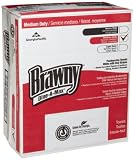 Brawny Dine-A-Max 29424 Blue Stripe 1/4 Fold All Purpose Food Preparation and Bar Towel, 24