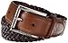 John Deere Men's Leather Braided Comfort Stretch Belt