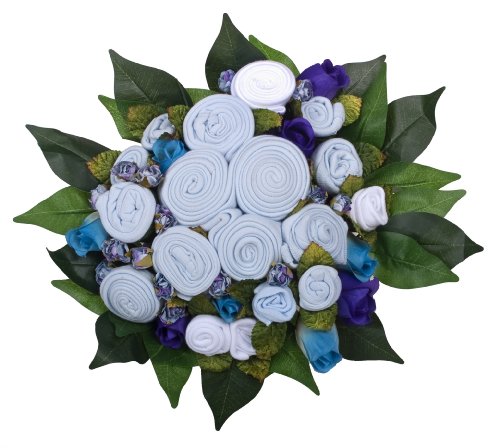 The Baby Bunch Premium Gift Basket - Blue White - 0-6 Months Image The Baby Bunch Premium Gift Basket - Blue White - 0-6 Months