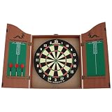 Woodworm Family Home Dart Board Set with Cabinet