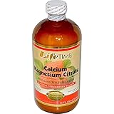 LifeTime Calcium Magnesium Citrate,  Strawberry, 16 Ounce Bottle