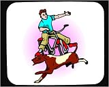 Mouse Pad with human, body, individuals, individual, boy, persons, running, humans, bicycle, playing, people, person, dog