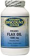 Organic Flax Oil 1000mg by Vitamin Discount Center 180 Softgels