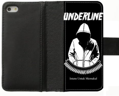 Generic Custom Unique Otterbox You deserve--Hardcore A Man Without Head Diary Leather Case Cover for iPhone5S,With Credit Cards