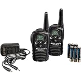 Midland LXT118VP 22-Channel GMRS with 18-Mile Range, Rechargeable Batteries, and Wall Charger