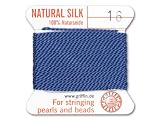 Griffin Bead Cord 100% Silk - No. 16 (1.05mm) Blue