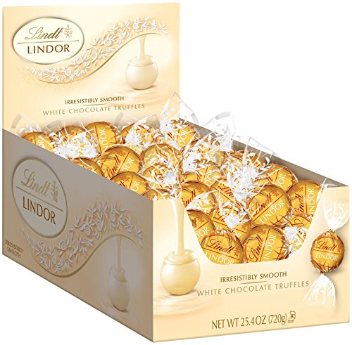 Lindt Lindor White Chocolate Truffles, 60 ct, White Chocolate