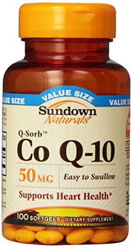 Sundown Naturals Q-Sorb Co Q-10, 50 mg, Value Size, 100 Softgels Sundown Naturals Q-Sorb Co Q-10, 50 mg, Value Size, 100 Softgels