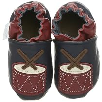 Robeez Infant/Toddler Drum Slip-On,Navy,18-24 Months (US Toddler 6.5-8 M)