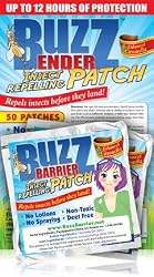 BuzzEnder Set of 25 Mosquito Repellant Patches - Patented Swiss Technology, University Tested!!!