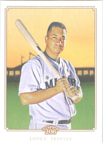 2010 Topps T-206 Baseball Card # 229 Jose Lopez - Seattle Mariners - MLB Trading Card in Screw Down Case!