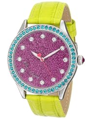 Betsey Johnson Womens BJ00131-33 Analog Display Quartz Green Watch