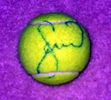 SERENA WILLIAMS autographed TENNIS BALL !