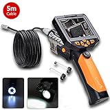 CrazyFire 多機能内視鏡　防水内視鏡　 マイクロスコープ　ファイバースコープ　ボアスコープ　3.5インチ液晶モニター付き 8GB microSDカード付き　8.2MMレンズ　5Mホース LED