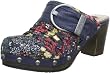 Queens HCL2102 black 2408100, Damen Clogs & Pantoletten, Schwarz (black 00), EU 36