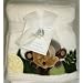 Kids Line Pram Boa Blanket with Monkey Embroidery (Ecru)