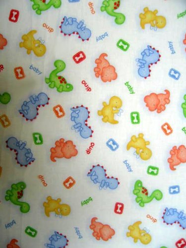 Picture of Cozy SheetWorld Fitted Pack N Play (Graco Square Playard) Sheet - Baby Dino - Made In USA PP3636-W240 (Playard Bedding)