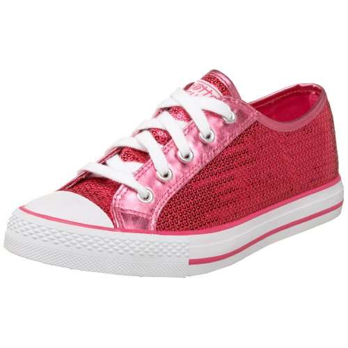 Gotta Flurt Women's Disco Sequin Low-Top Sneaker,Hot Pink,9 M US