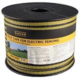 Zareba Electric Fence Heavy-Duty Black And Yellow Poly Tape - 1312 Feet x 1 2 Inch #PTW2 by Zareba