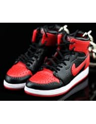 Single Detail Page Misc: Air Jordan I 1 Retro High Bred Black Red OG Sneakers Shoes 3D Keychain Figure - Fat Garage