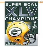 Green Bay Packers Super Bowl XLV 45 Champs Flag