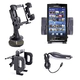 Car Cradle For Sony Xperia X10 With Variable Access Parts + Dash Disc & Cigarette... 