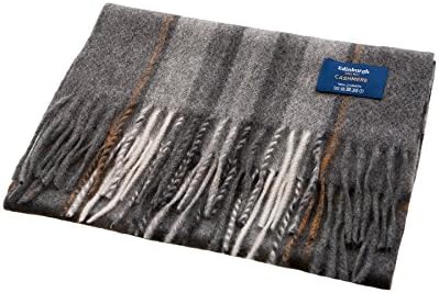 Edinburgh 100% Cashmere Blue Label Scottish Tartan Luxury Scarves Drummond Grey (One Size)