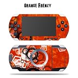 Protective Vinyl Skin Decal for SONY PSP - Orange Frenzy