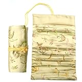 Brocade Jewelry Roll - Maize Butterfly