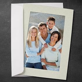 Set of 3 Photo Insert Cards: Hold 4 x 6 Photos, Willow Green Color